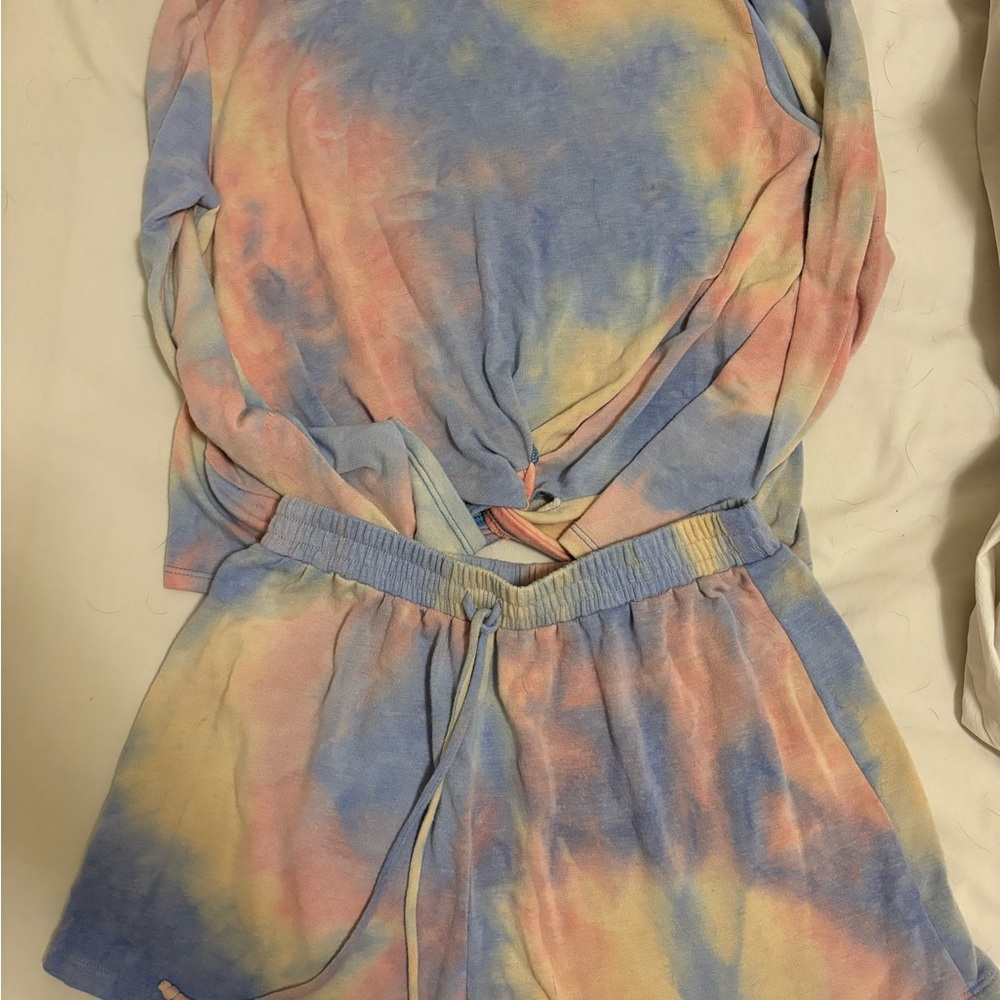 Lush Pastel Tie-Dye Lounge Set